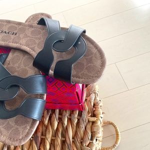 Coach slide sandals
